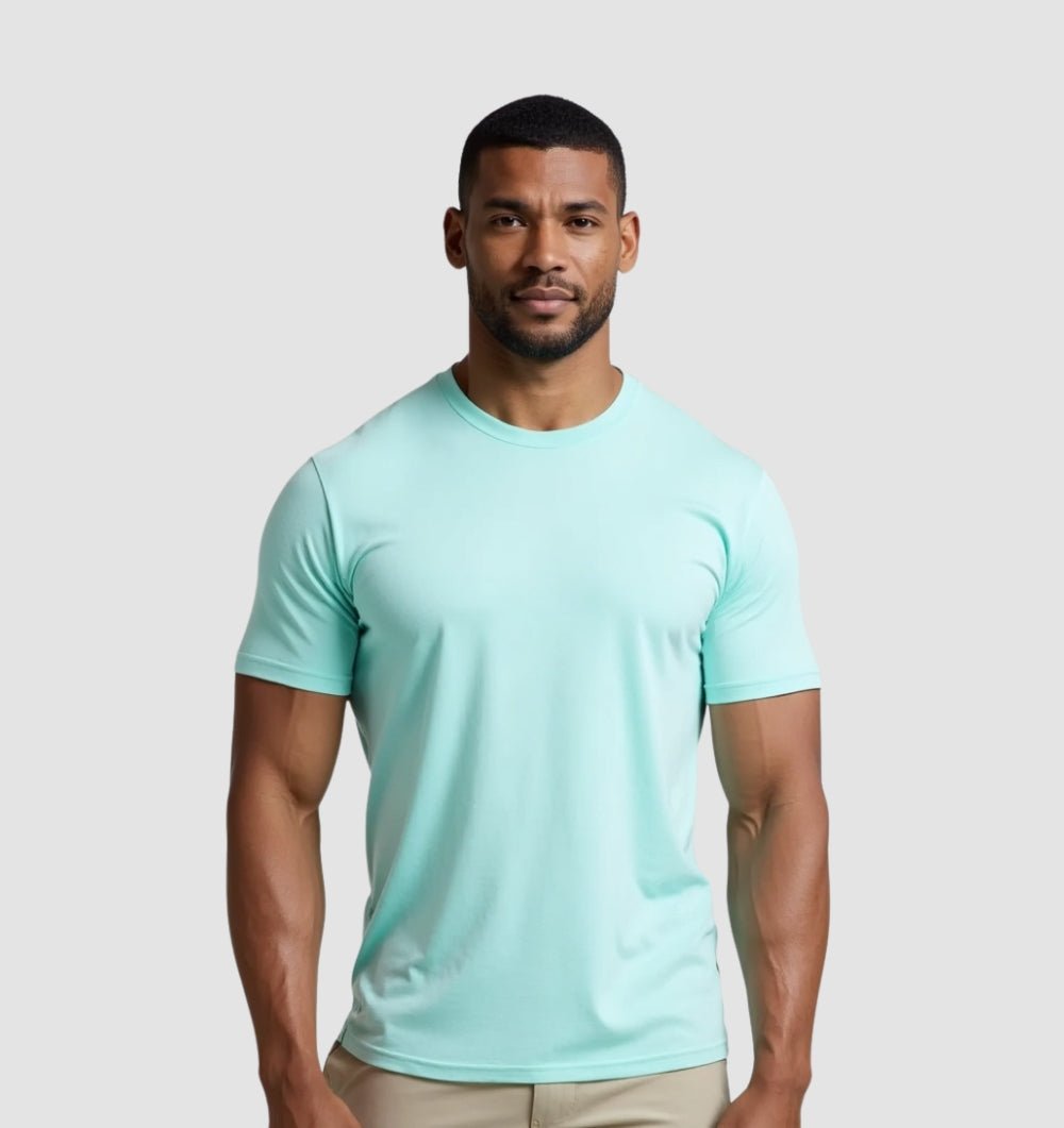Le T-shirt Tech - Bleu Turquoise - Fincut Men