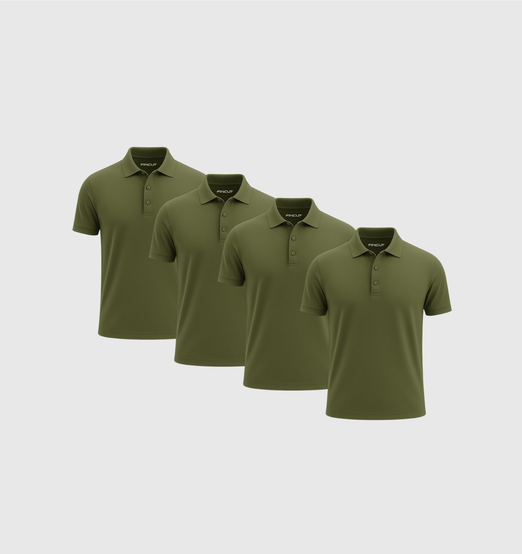 Pack de 4 Polos - Kaki