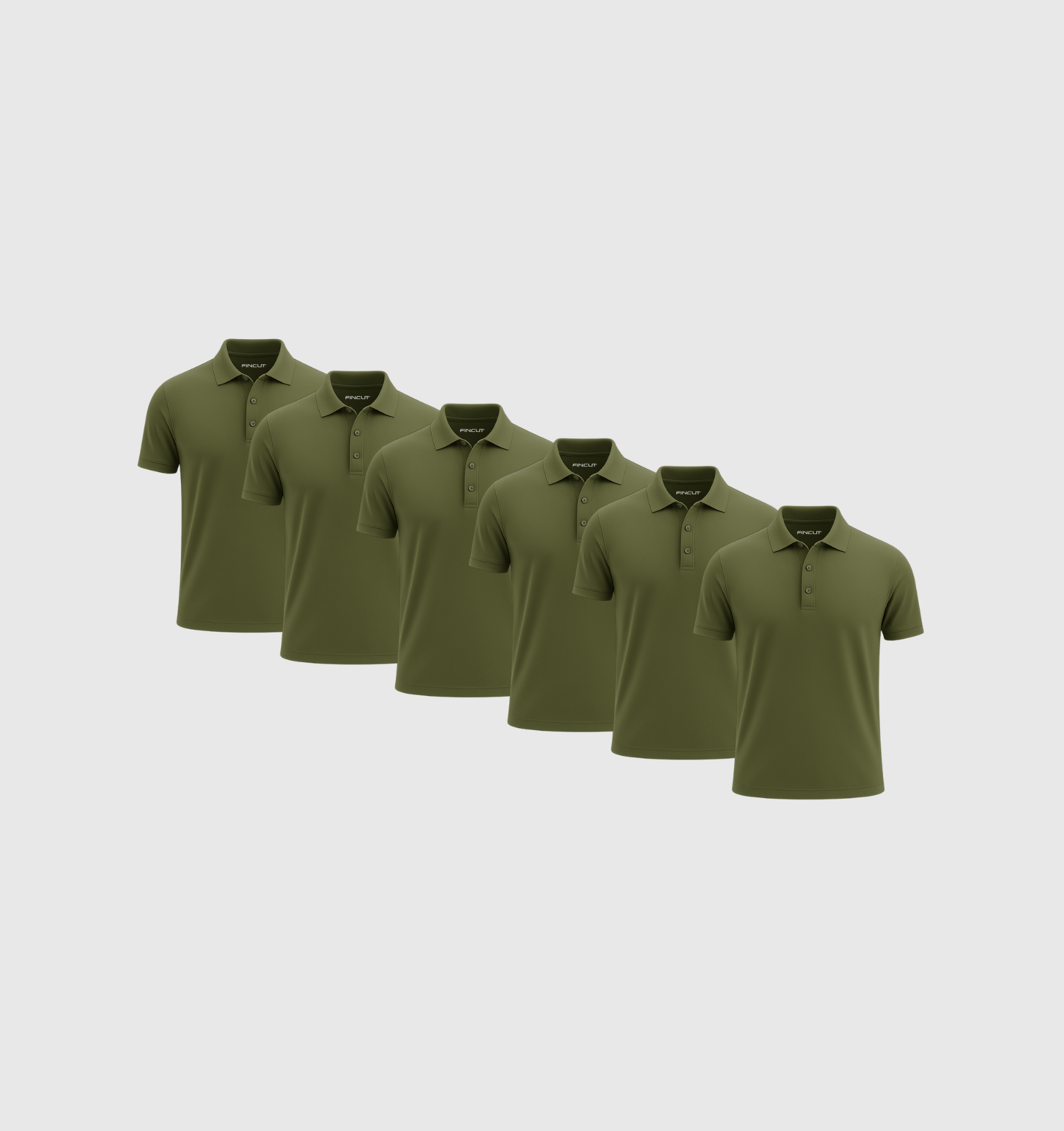 Pack de 6 Polos - Kaki