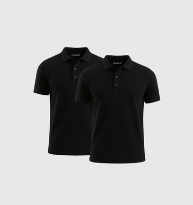 Pack de 2 Polos - Noir
