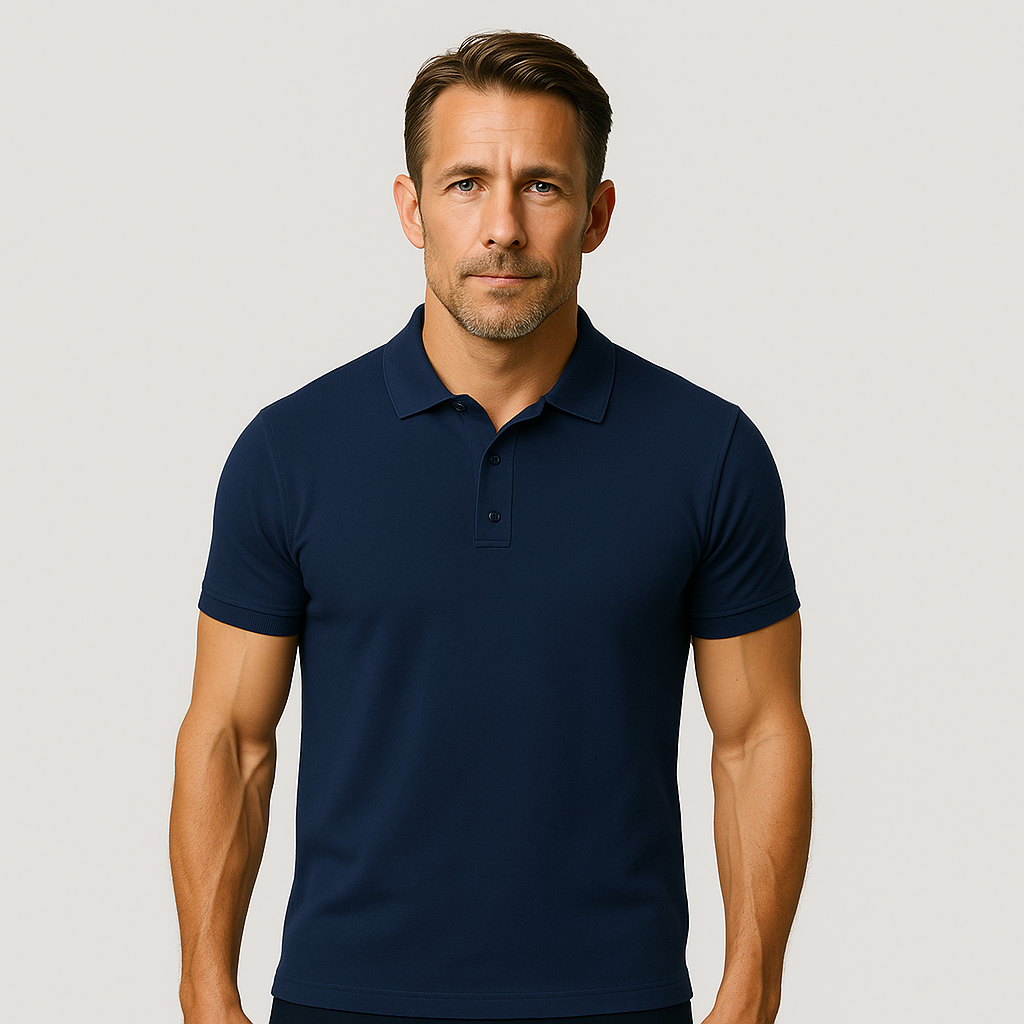 Pack de 4 Polos - Bleu marine