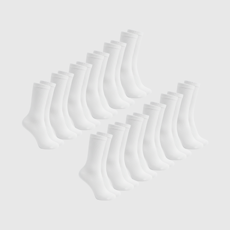 Pack de 12 Chaussettes - Blanc