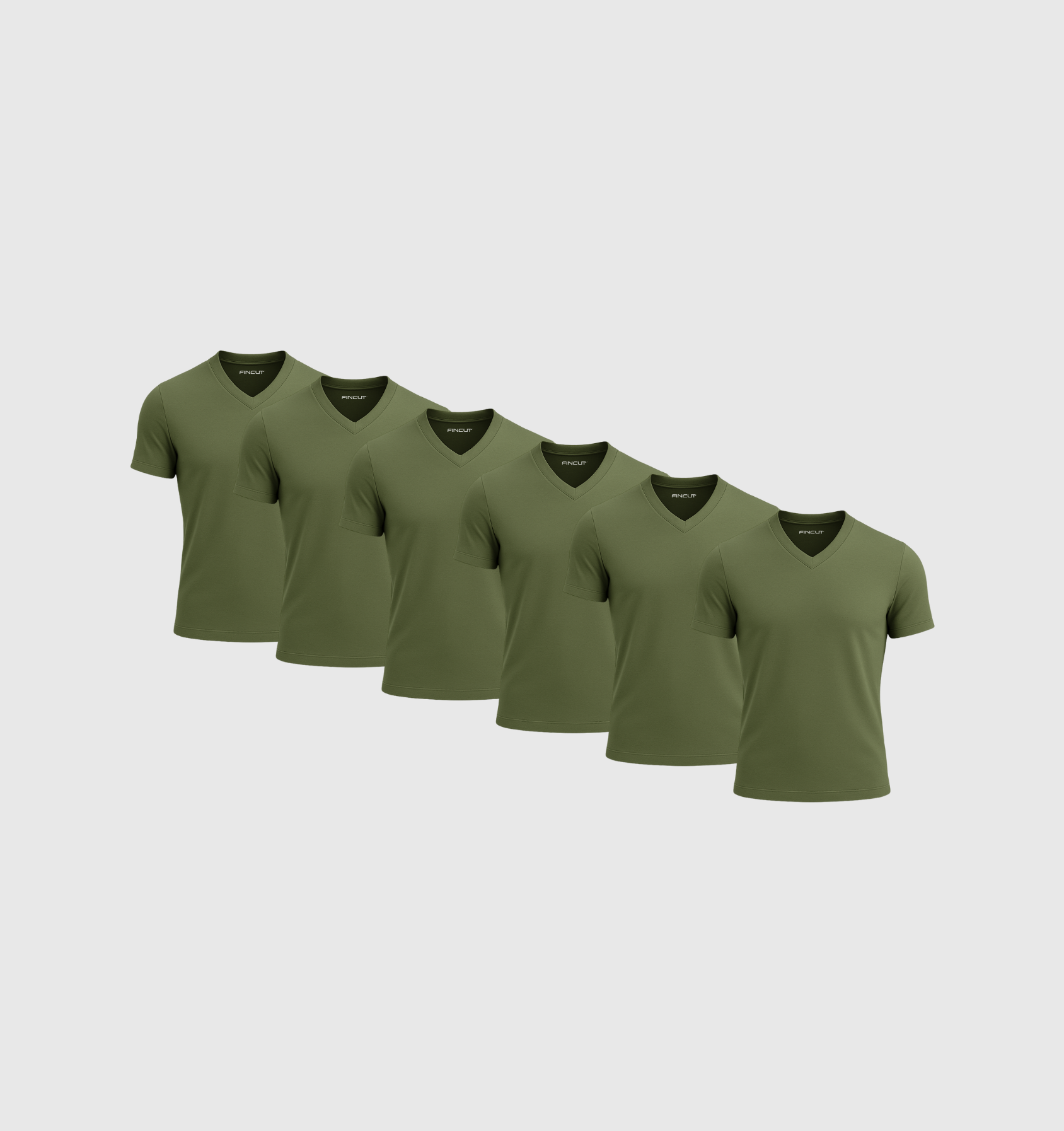 Pack de 6 Col V - Kaki