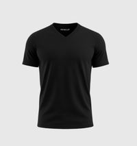 Le Tee-shirt Col V - Noir
