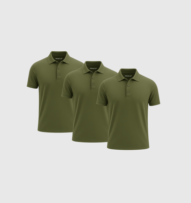 Pack de 3 Polo - Kaki