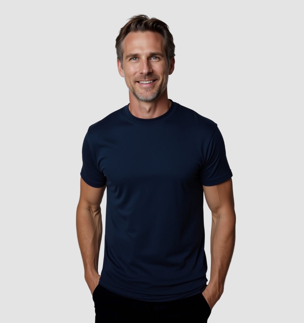 Le T-shirt Tech - Bleu Turquoise - Fincut Men