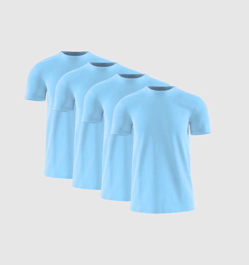 Pack de 4 - Bleu ciel