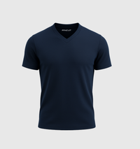 Le Tee-shirt Col V - Bleu marine