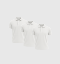 Pack de 3 Polos - Blanc