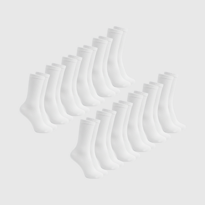 Pack de 12 Chaussettes - Blanc