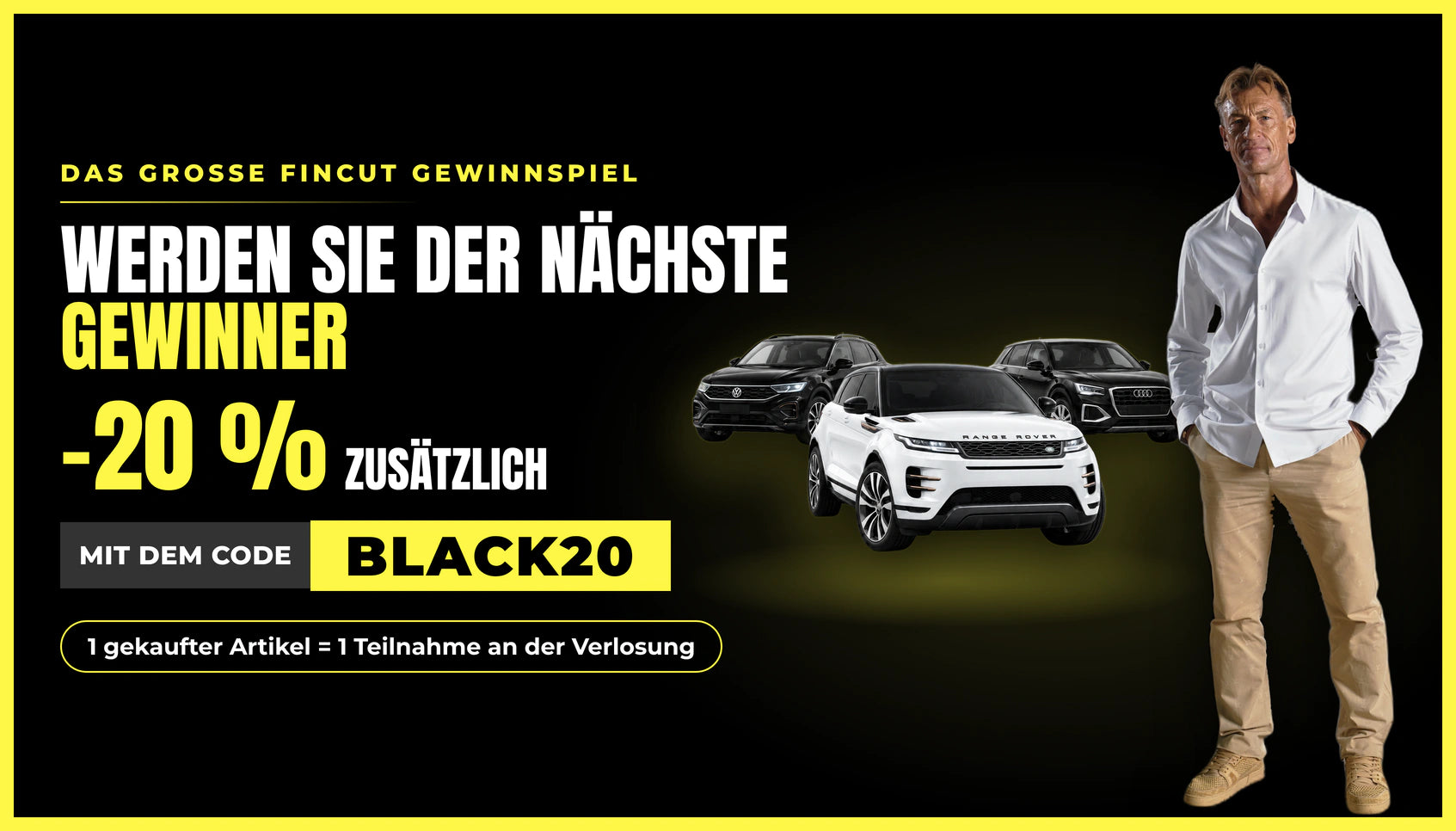 -20 % extra mit dem Code BLACK20: 1 gekaufter Artikel = 1 Teilnahme an der Verlosung