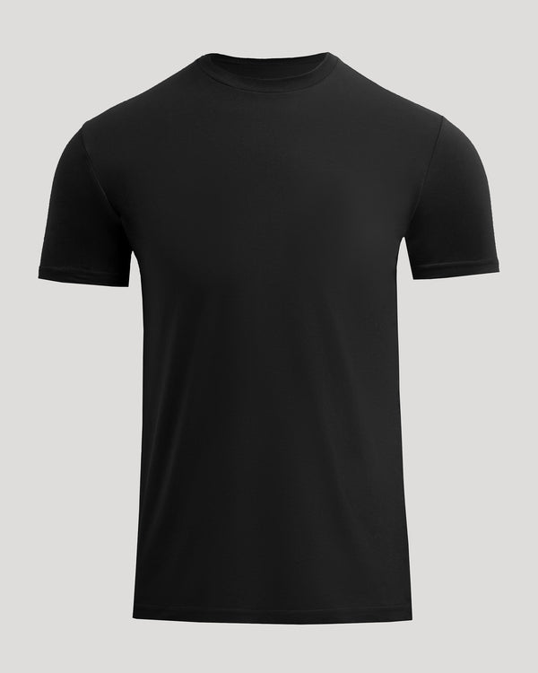 Classic black crewneck T-shirt